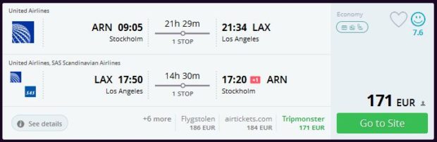 Stockholm >> Los Angeles >> Stockholm